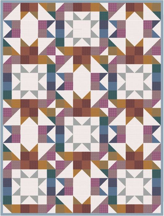 Color keycard and Alternative Layouts - Kaleidoscope Quilt