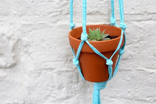 Guest pattern: Macramé Pot Holder with Frank & Olive