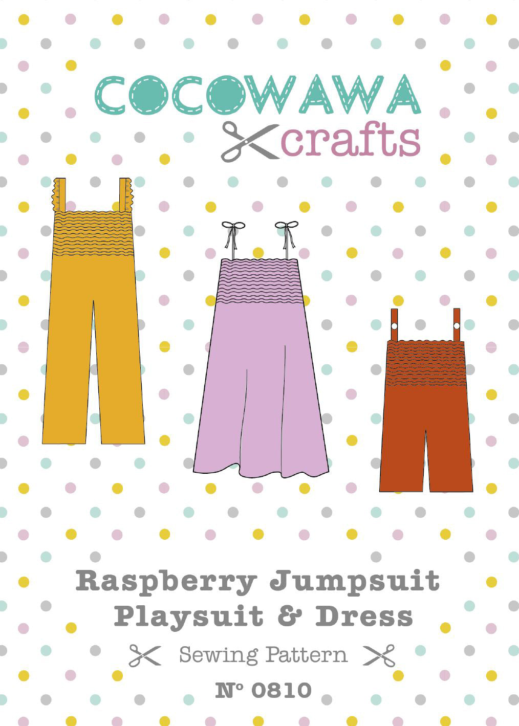 English cover Raspberry sewing pattern CocoWawa Crafts