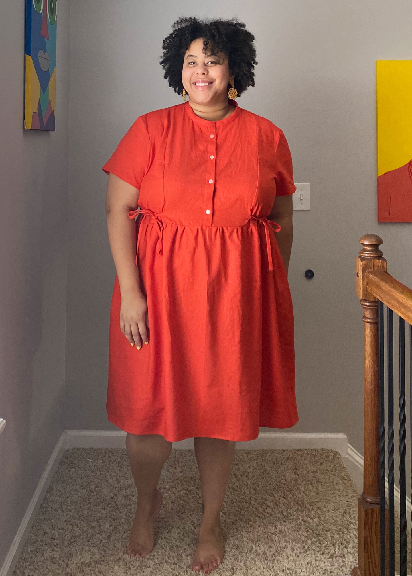 Sierra Honeycomb Dress CocoWawa patterns extended size range