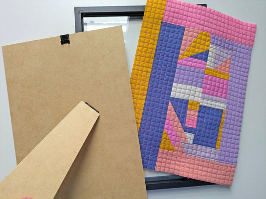 Tutorial: Improv Block Quilt on a Frame