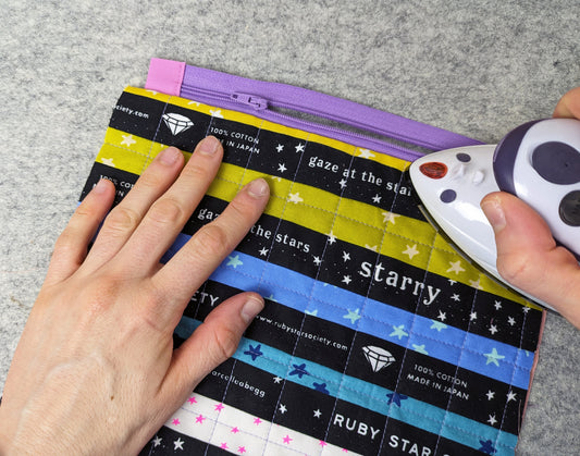 Make a Quilted Pouch with Selvedges
