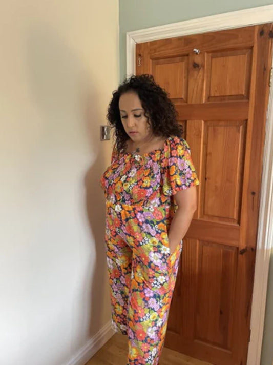Vena's Raspberry jumpsuit sewing pattern hack