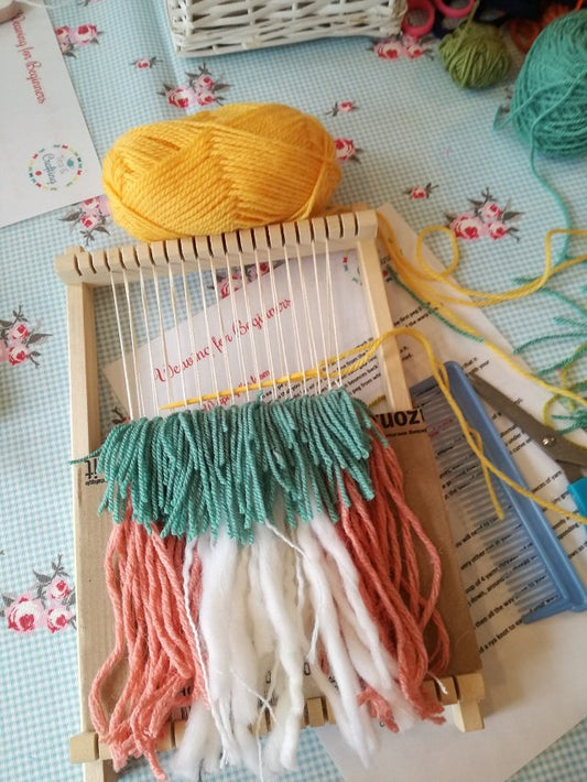 Weaving at Tea and Crafting