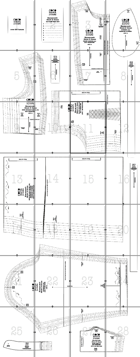 Honeycomb Sew Along - Assemble a PDF Pattern
