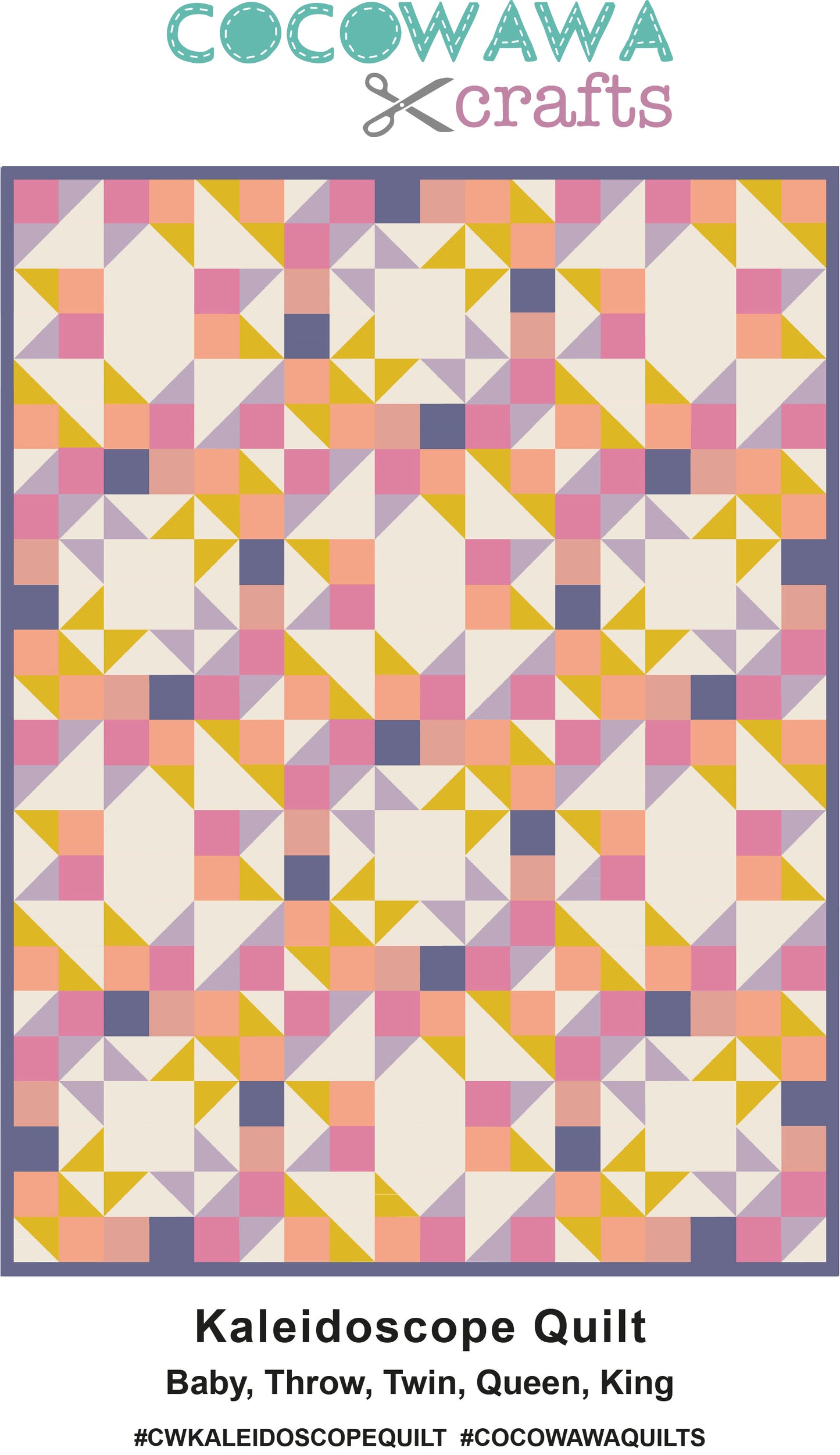 Kaleidoscope Quilt - PDF sewing pattern