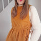 Amelia Apricot Pinafore Dress and Top CocoWawa Crafts sewing patterns