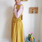 Apricot Pinafore Dress version side view CocoWawa Crafts sewing pattern