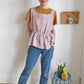 Apricot Top version front view standing CocoWawa Crafts sewing pattern