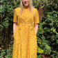 Chantelle Honeycomb short sleeves dress sewing pattern CocoWawa Crafts whole look