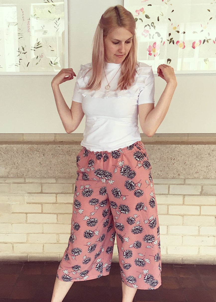 Cherry Culottes Sewing Pattern CocoWawa Crafts