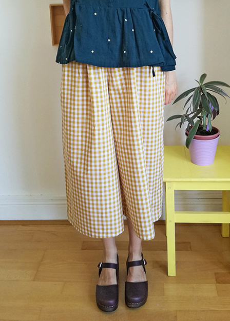 Cherry Culottes detail CocoWawa sewing pattern