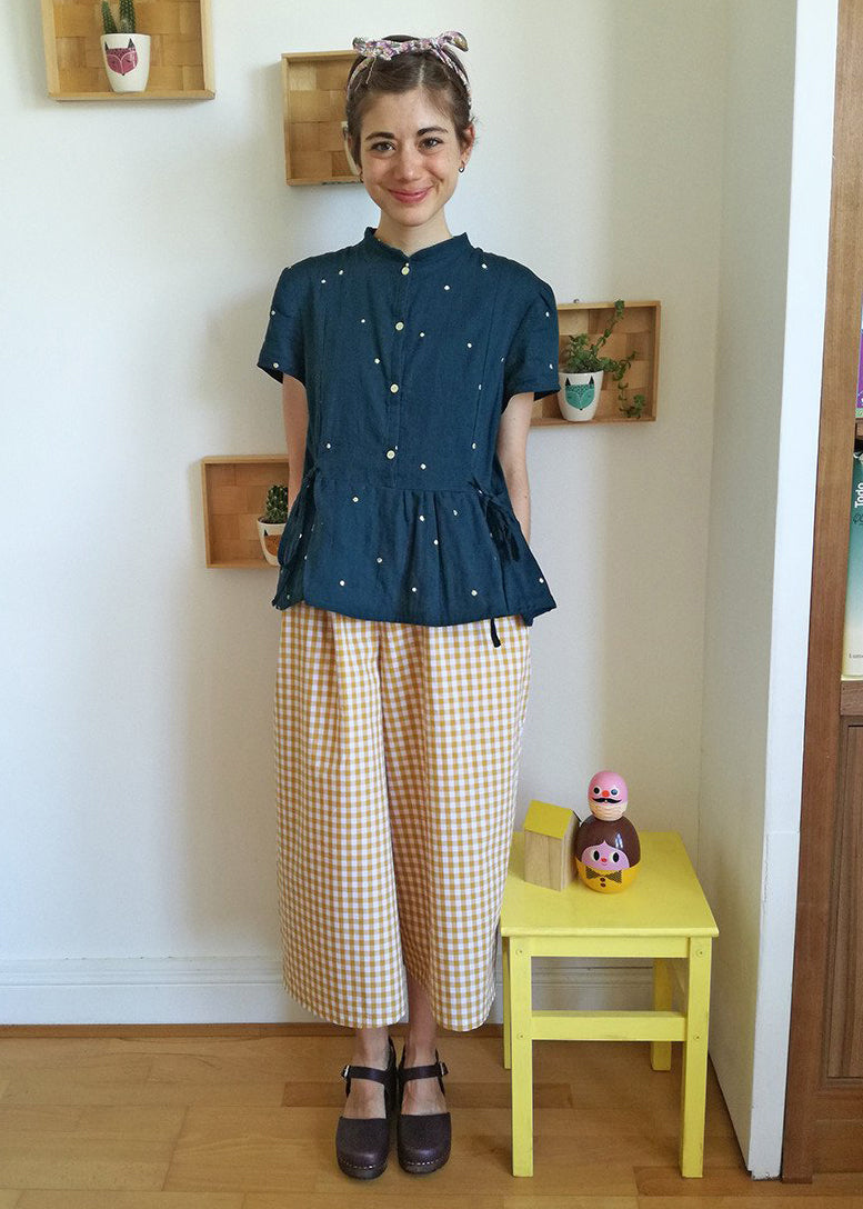 Cherry Culottes whole look CocoWawa sewing pattern