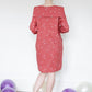 CocoWawa Crafts Lily Pattern Dress Blouse red dress