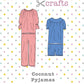 Coconut Pjs sewing pattern cover English