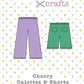Cover Cherry Culottes and Shorts sewing pattern CocoWawa Crafts English