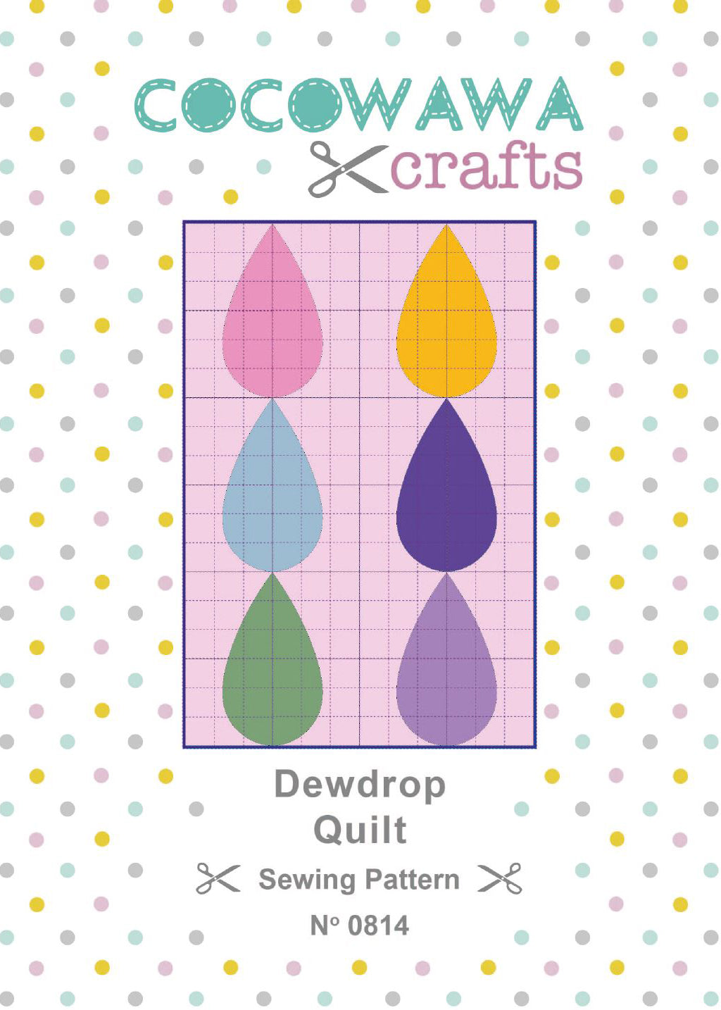 Cover CocoWawa DewDrop quilt sewing pattern