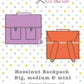 Cover English Hazelnut Backpack sewing pattern CocoWawa Crafts