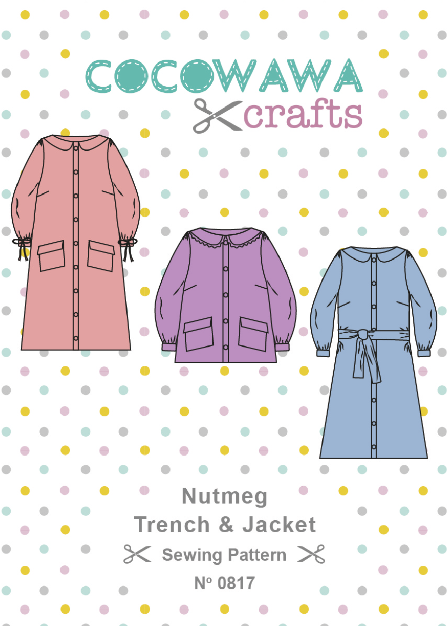 Cover plus size Nutmeg trench jacket sewing pattern