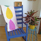 Dewdrop quilt sewing pattern throw size chair