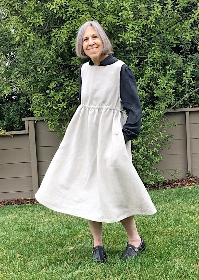 Ellen Pinafore Dress and Top sewing pattern CocoWawa Crafts