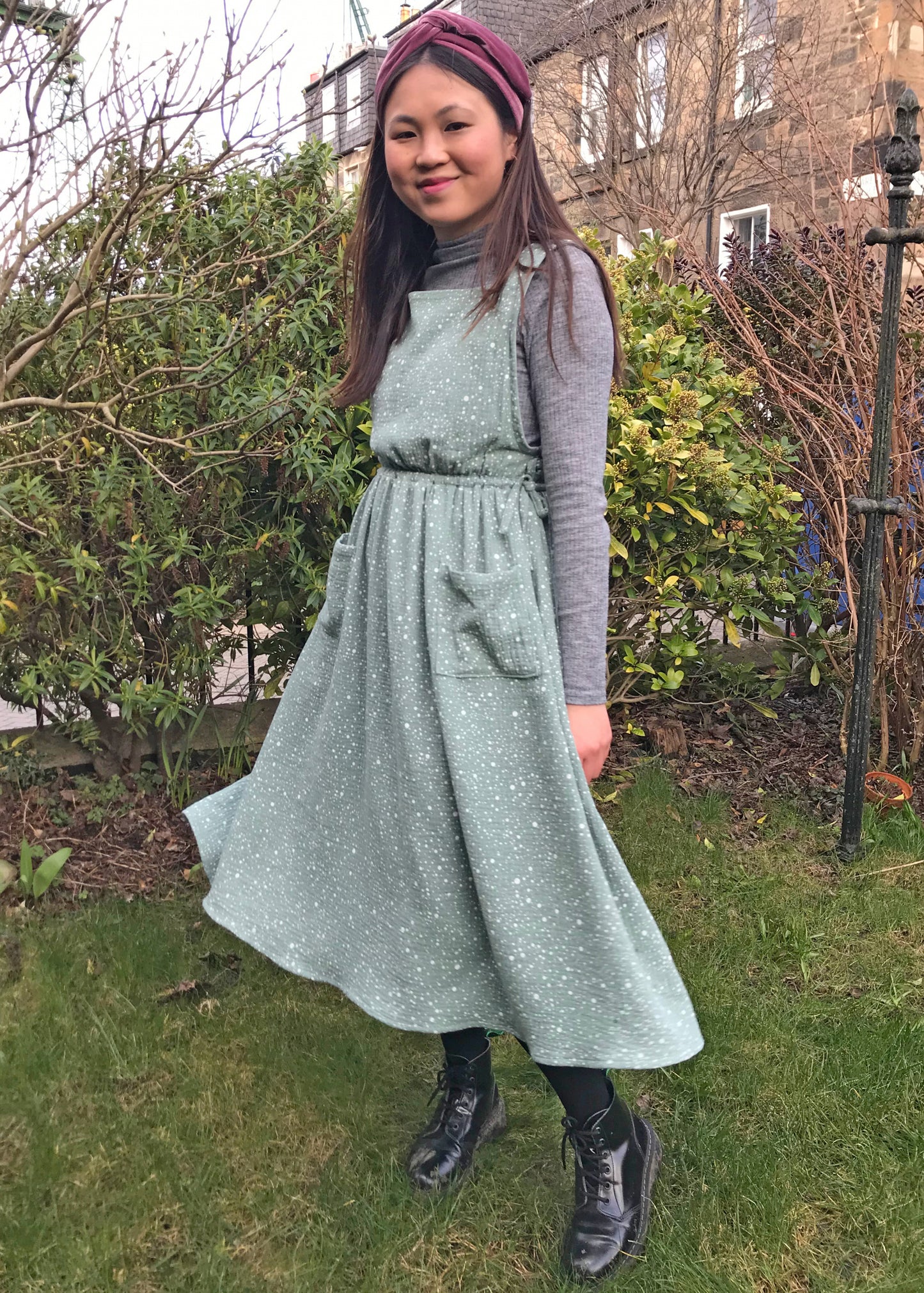 Georgie Pinafore Dress and Top sewing pattern CocoWawa Crafts