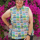 Honeycomb Shirt sewing pattern extended size range Angela