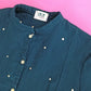 Honeycomb shirt sewing pattern collar front detail CocoWawa Crafts