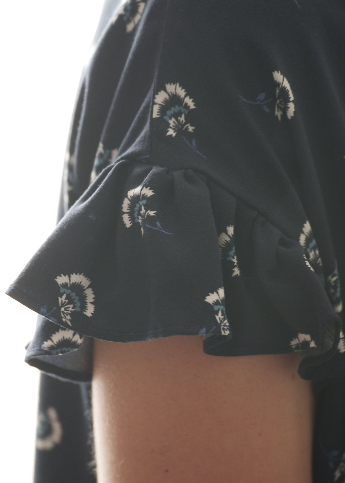 Irene Plum Dress babydoll sewing pattern CocoWawa Crafts detail ruffle