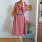Maple Dress sewing pattern CocoWawa Crafts tailored ruffle collar three quarter sleeve version and belt