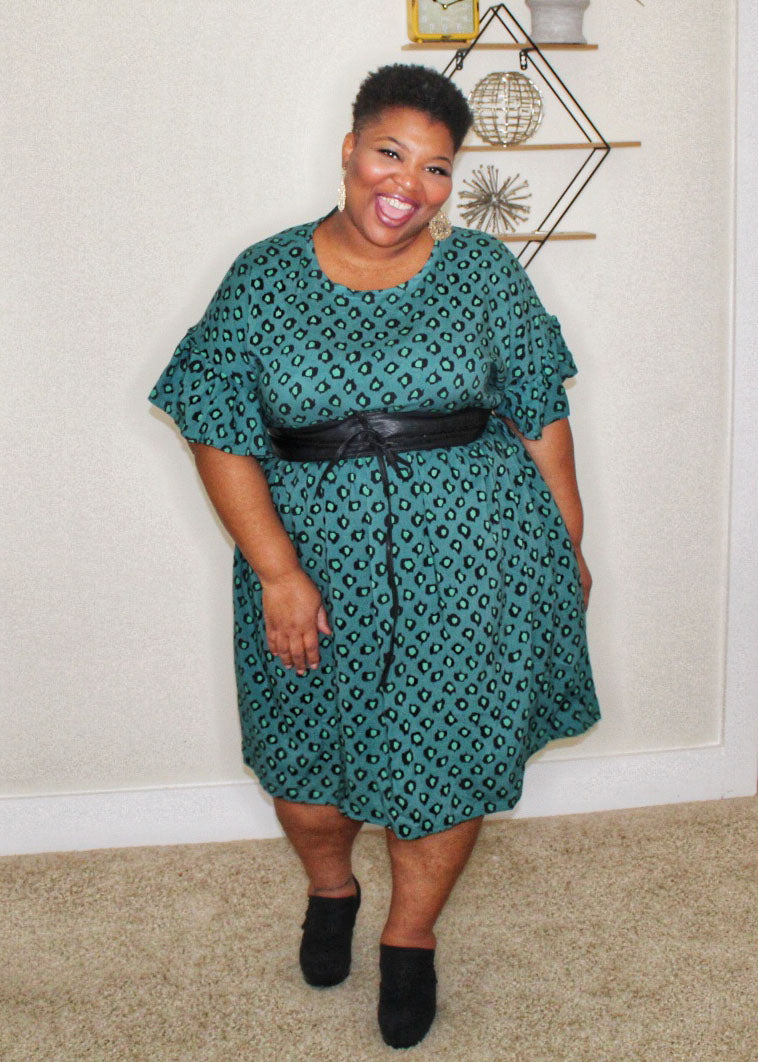 Martha Plum Dress new size range sewing pattern