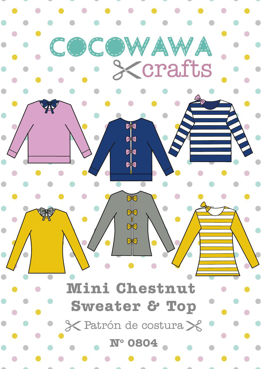 Mini Chestnut sweater sewing pattern cover