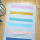 Novice Stripe Quilt sewing pattern CocoWawa Crafts from above