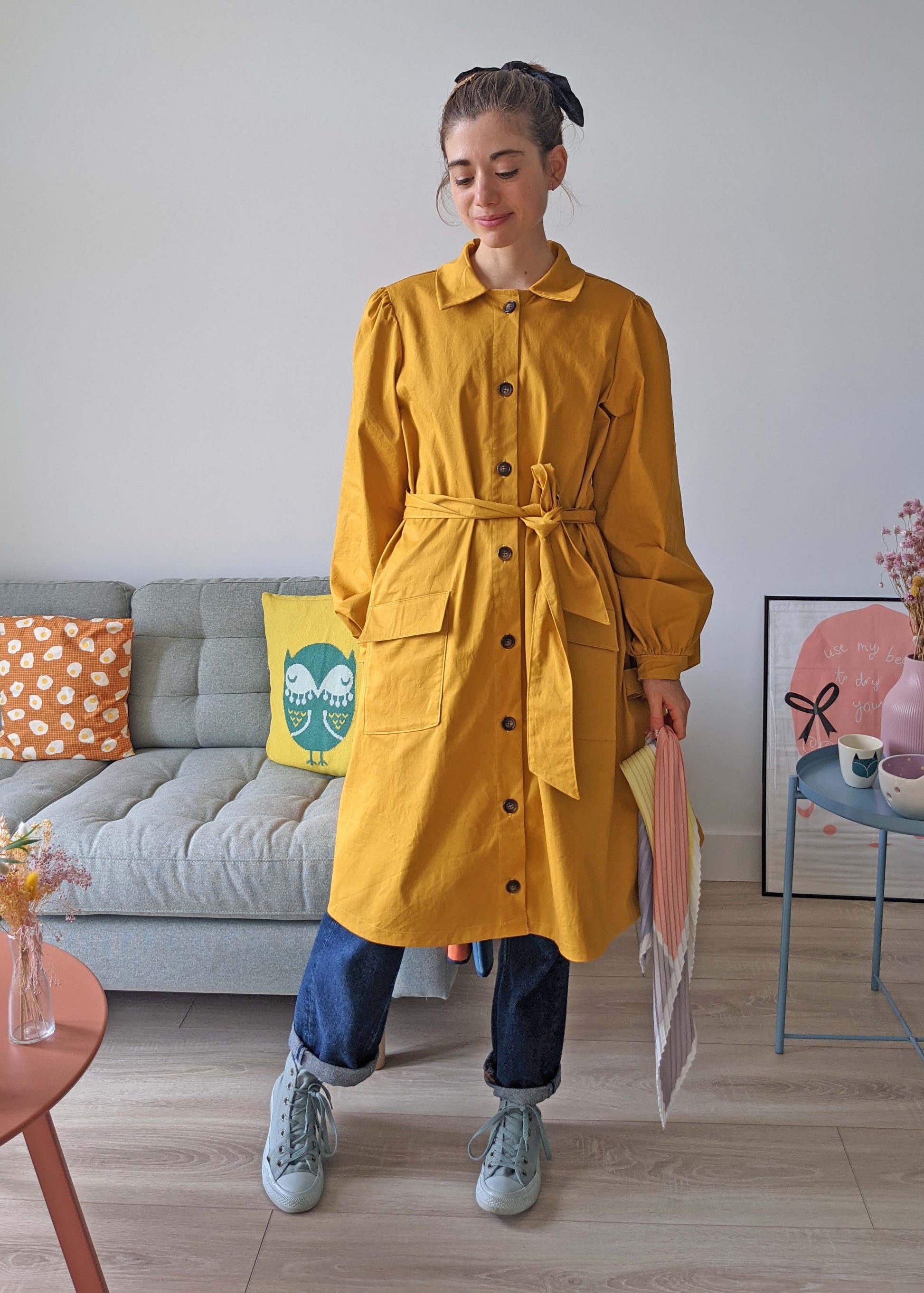 Nutmeg Trench sewing pattern front view