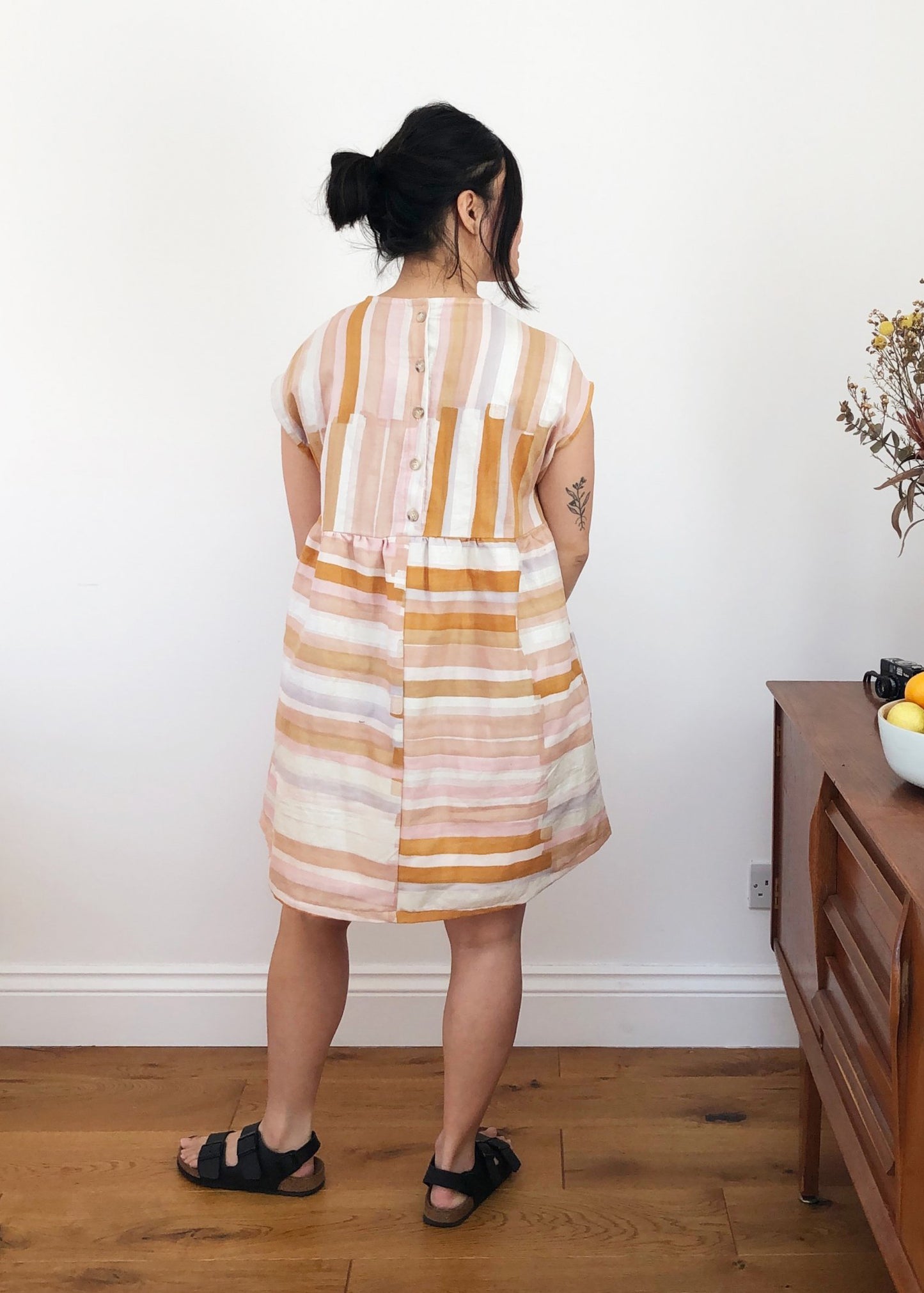 Sophie Plum Dress babydoll sewing pattern CocoWawa Crafts