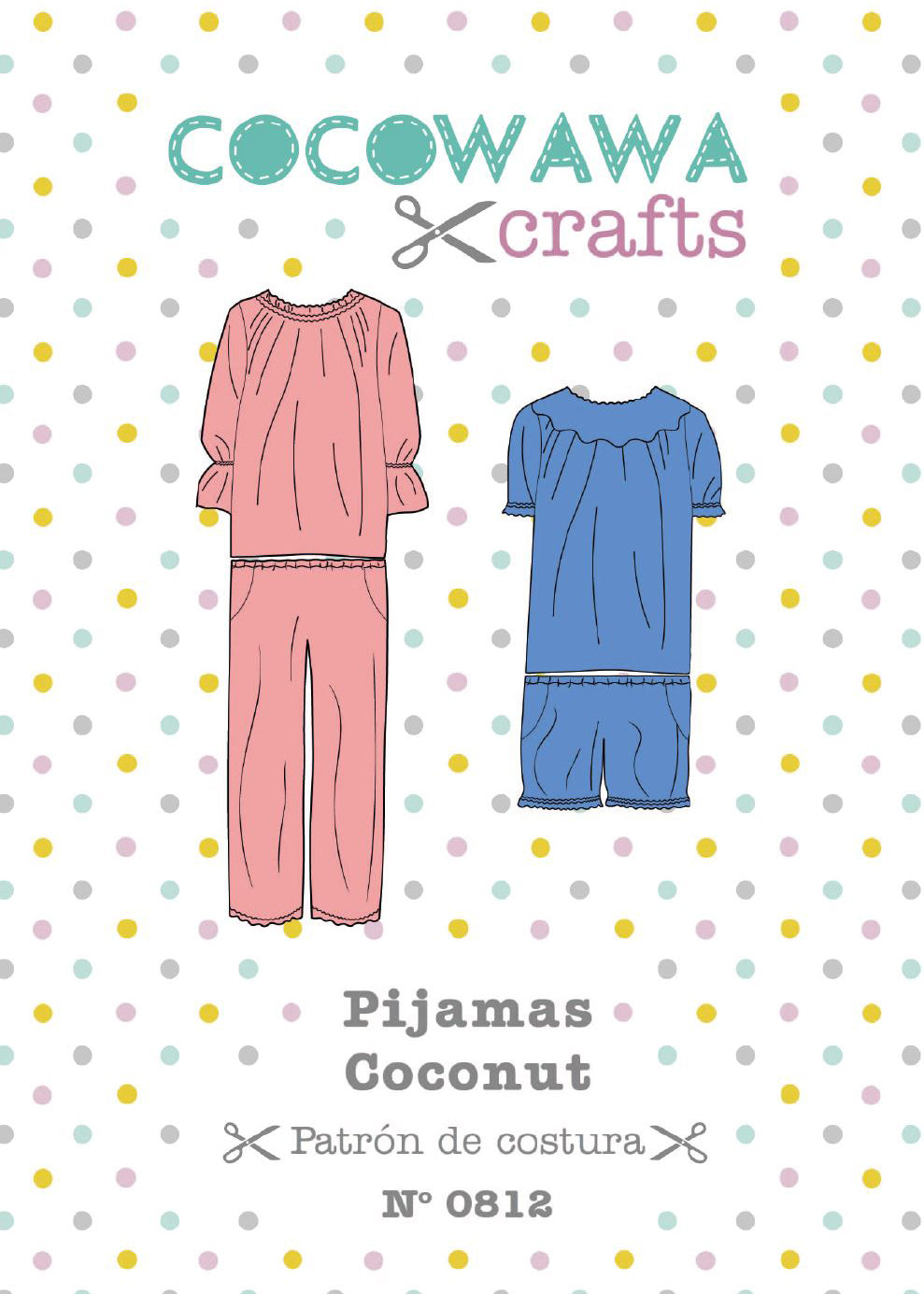 Spanish Cover Coconut Pjs sewing pattern CocoWawa Crafts