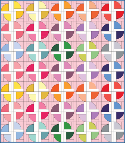 Broken Circles Quilt - PDF sewing pattern